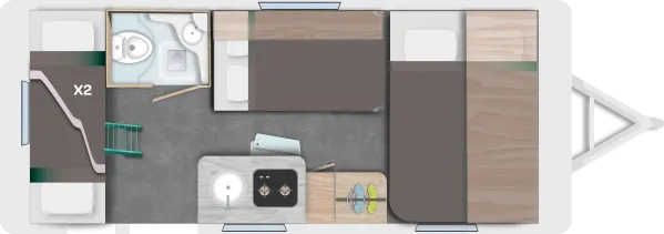 Nachtgrundriss Caravelair Alba 486