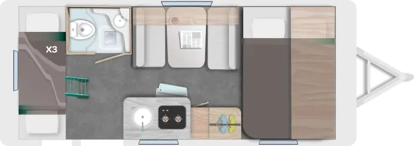 Tagesgrundriss Caravelair Alba 487