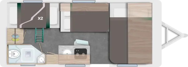 Nachtgrundriss Caravelair Alba 496