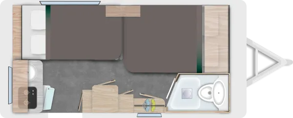 Nachtgrundriss Caravelair Sport Line 410