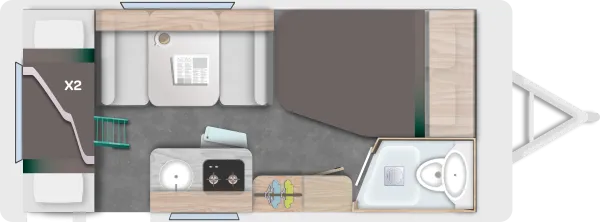 Tagesgrundriss Caravelair Sport Line 476