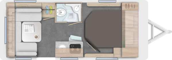 Tagesgrundriss Caravelair Sport Line 480