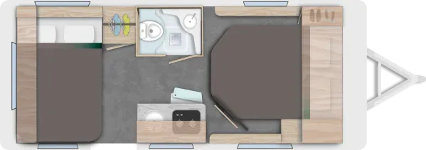 Nachtgrundriss Caravelair Sport Line 480