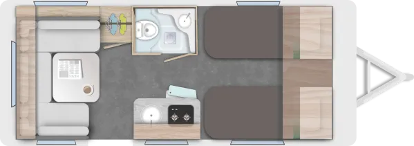 Tagesgrundriss Caravelair Sport Line 492