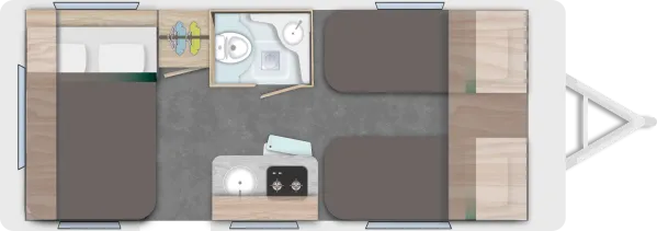 Nachtgrundriss Caravelair Sport Line 492