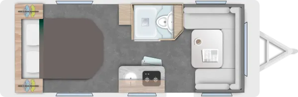 Tagesgrundriss Caravelair Exclusive Line 540