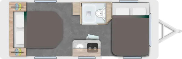 Nachtgrundriss Caravelair Exclusive Line 540