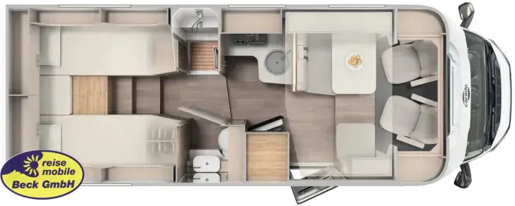 Grundriss Tag Carado T 447 EDITION25 Beck Aktion Saisonstart 26