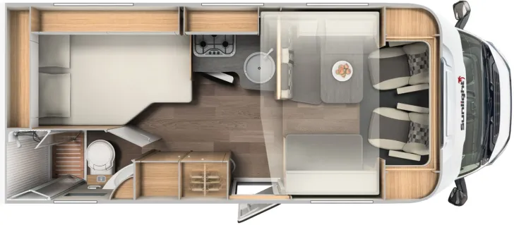 Fahrzeugbild Sunlight T 64 Hubbett, Solar, Wechselrichter, SAT, Klima #2