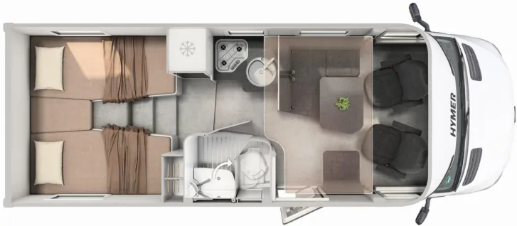 Grundriss Tag Hymer GT-S 600 ***PREISVORTEIL: 8.405 EURO***