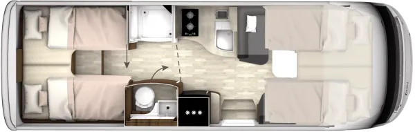 Tagesgrundriss Frankia Platin I 7400 GD Pure Final Edition