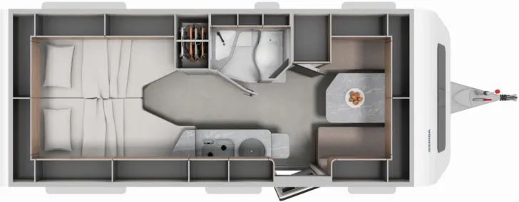 Grundriss Tag Hymer Eriba Eriba Feeling 442 ****VERFÜGBAR AB JULI 2026****