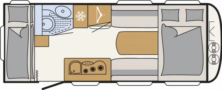 Grundriss Tag Dethleffs c-joy Active 480 QLK Verfügbar ab November 2026