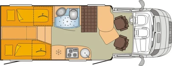 Grundriss Tag Bürstner Nexxo T 690 fifty five