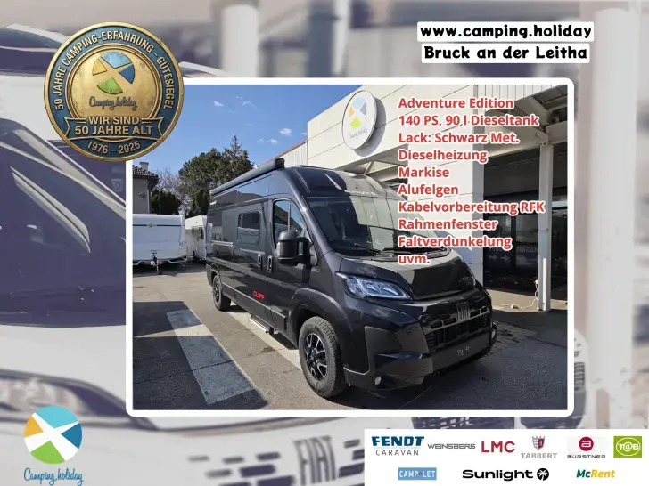 Frontal Vorne Sunlight Camper Van CLIFF 600 Adventure Edition