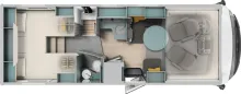 Grundriss Tag Laika Kosmo H 1409 5-Sitzer COMBI6E **SUPER-SALE**
