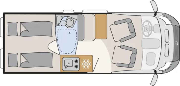 Grundriss Tag Dethleffs Globetrail 600 ER Fiat