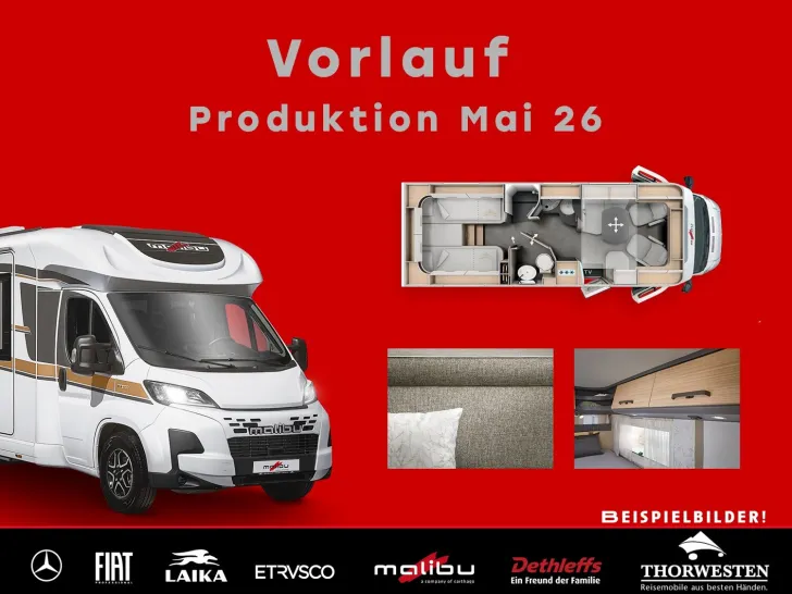 Fahrzeugbild Malibu T 470 RB LE K lightweight Fiat Lithium Mai/Juni #1