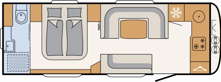 Grundriss Tag Dethleffs Beduin Scandinavia 690 BQT Dicke Ostereier