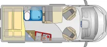 Grundriss Tag Pössl 2Win Fiat 160 PS Aufstelldach