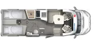 Grundriss Tag Eura Mobil Profila T 720 EB Mondial Edition Edition 101 Preisvorteil!!!