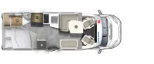 Grundriss Tag Eura Mobil Profila RS 675 SB Mondial Edition Dachklima & Lithiumbatterie