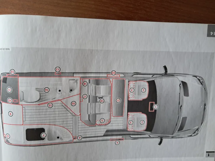 Grundriss Tag Mercedes-Benz Sprinter 318 CDI