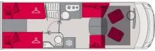 Grundriss Tag Pilote Galaxy G740FGJ Evidence Vollausstattung