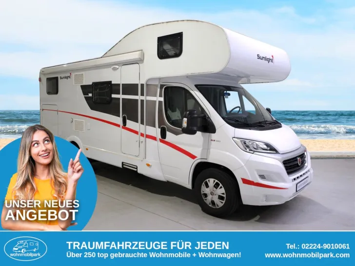Fahrzeugbild Sunlight A 70/Festbett/Garage/6 Schlafplätze/EURO6 #2