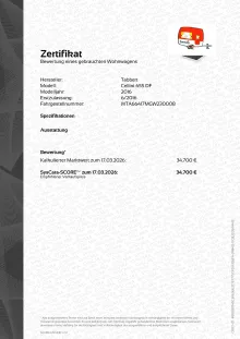 Fahrzeugbild Tabbert Cellini 655 DF Mover + Stützen+ Klima #3