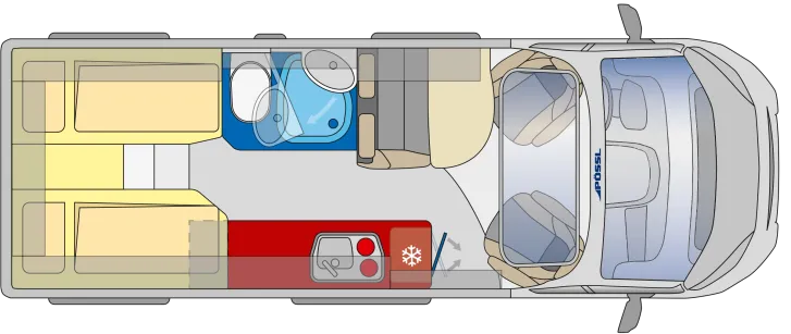 Grundriss Tag Pössl Summit PRIME 640 ohne Skyroof !