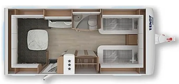 Grundriss Tag Fendt Opal 560 SG top Zustand