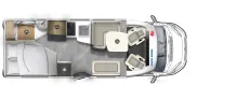 Grundriss Tag Eura Mobil Profila T 675 SB Mondial Edition Automatik * 3,5 t * 3 Pakete