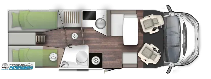 Grundriss Tag Forster T 745 EB Travel-Line- & Winter-Paket