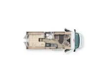 Grundriss Tag Malibu Van Diversity 640 LE K charming coupé Aufstelldach*Combi 6 D-E*ACC