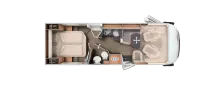 Grundriss Tag Carthago C2-tourer I 148 RB-QB "L" comfort 4.2t