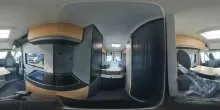 360° Innenansicht Adria Twin ALL-IN 640 SGX Solar|Markise|Rückfahrwarner