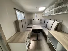 Sicht vorne-hinten Hobby Beachy 450 Meerblau