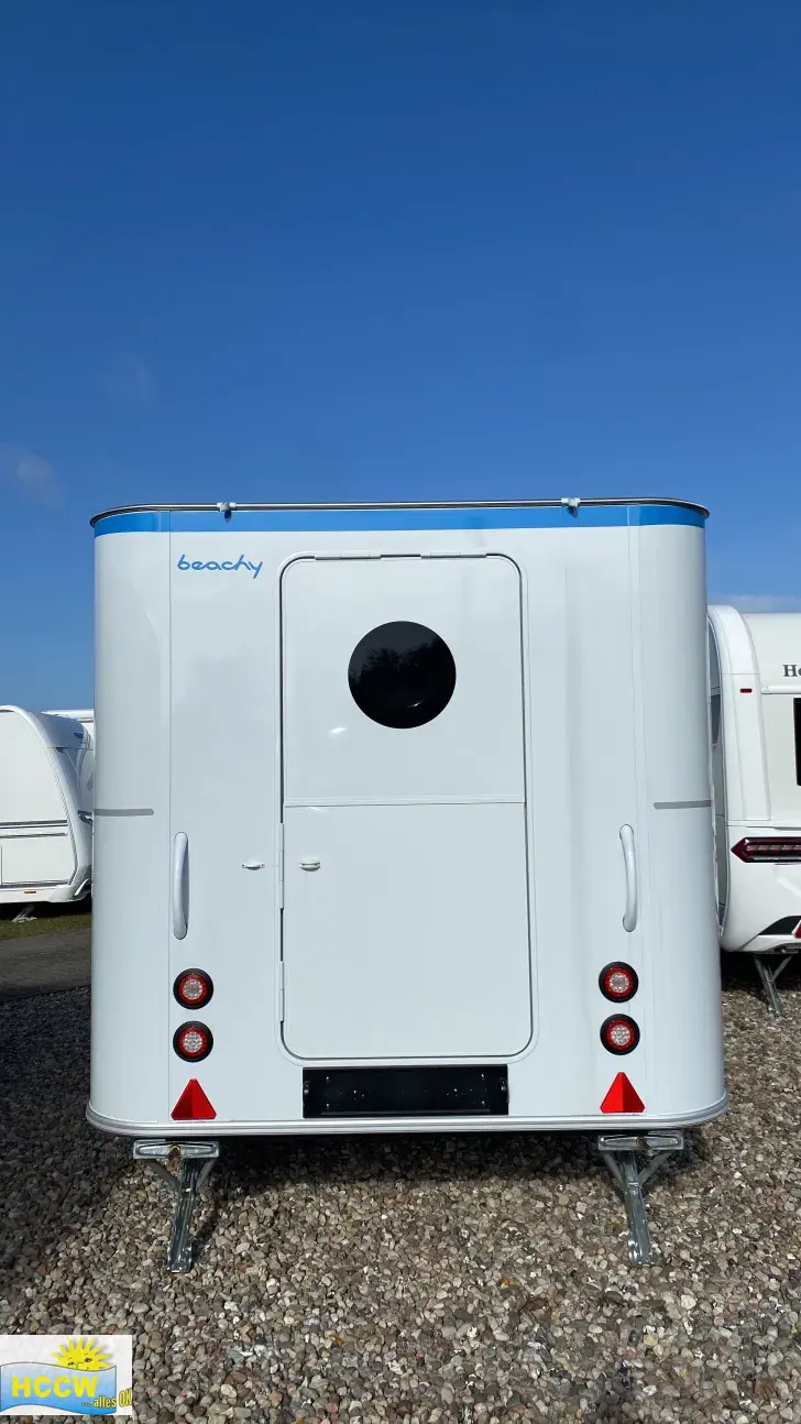 Frontal Hinten Hobby Beachy 450 Meerblau