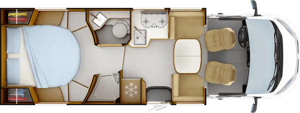 Tagesgrundriss Rapido 6F 686F