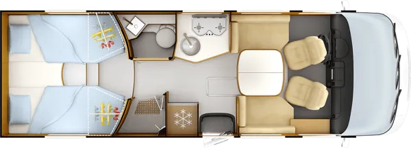 Tagesgrundriss Rapido 8F 866F