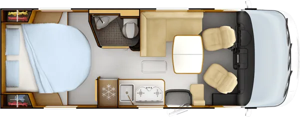 Tagesgrundriss Rapido 8F 850F