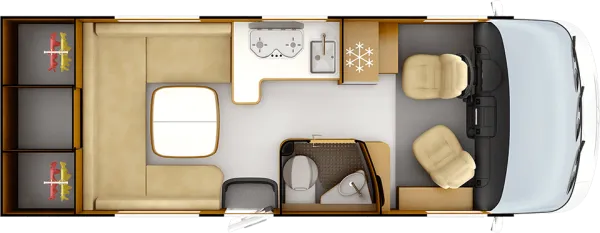 Tagesgrundriss Rapido 8F 854F