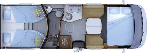 Nachtgrundriss Rapido 80dF 8066dF