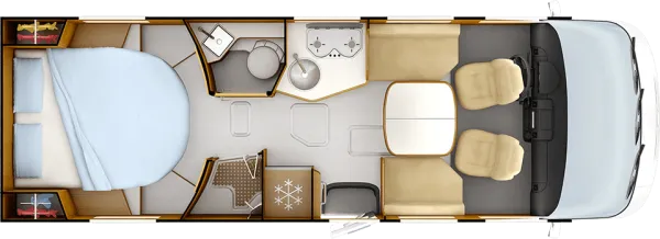 Tagesgrundriss Rapido 80dF 8096dF