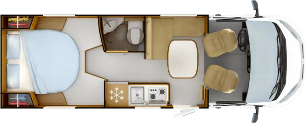 Tagesgrundriss Rapido C 50