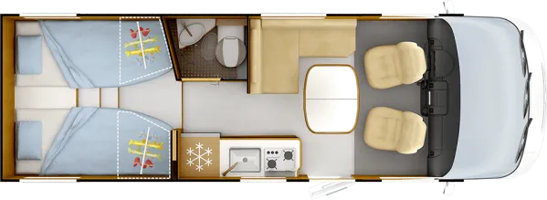 Tagesgrundriss Rapido C 55i R65