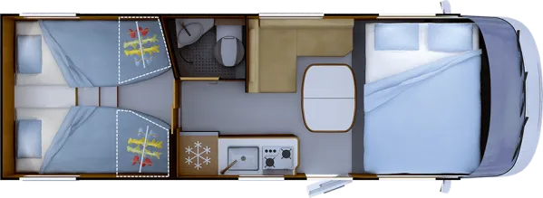 Nachtgrundriss Rapido C 55i R65