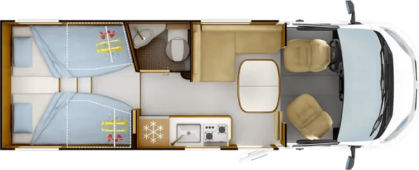 Tagesgrundriss Rapido C 55 R65