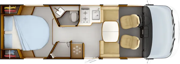 Tagesgrundriss Rapido C 86i R65